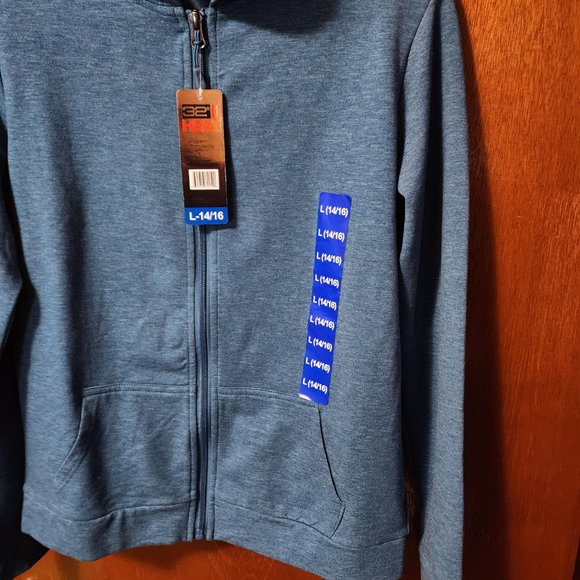 Youth Large (14-16) 32 Degrees Heat Full Zip Hooded Track Jacket - Picture 4 of 11